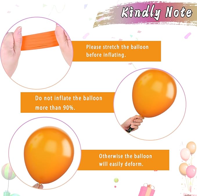 Paready Black Orange Yellow Balloons, Car Theme Party Balloon - Image 7