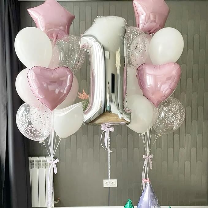 Baby Pink Heart Balloons - Image 7