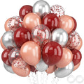 Burgundy Rose Gold Balloons by FEYG