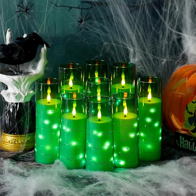 Flickering Flameless LED Candles, Battery Operated Candles 9 Pcs - Image 5