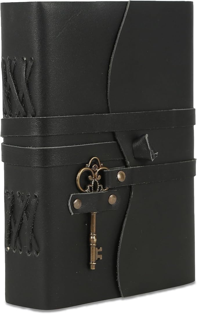 Leather Journal with Lined and Unlined Deckle Edge Paper 8x6 inch and Vintage - Image 2
