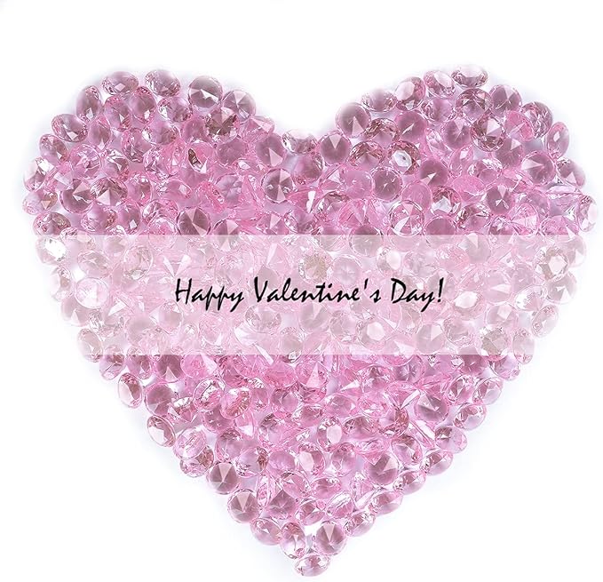 Acrylic Diamond Fake Gems Vase Filler, Babenest 240pcs 3/4 Inch Faux Diamonds - Image 3