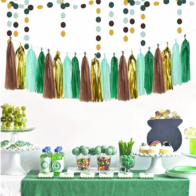 Sage Green Gold Party Decorations - Image 6