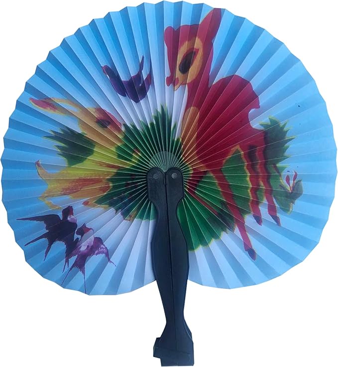 30 Pcs 3.5" Mini Chinese Oriental Handheld Floral Folding Paper Fans Bulk - Image 9