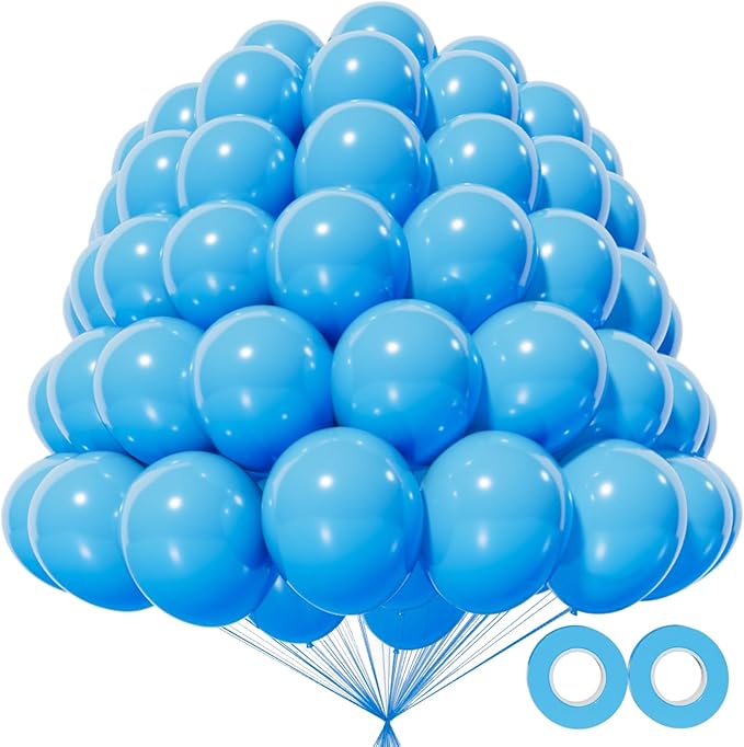 KAWKALSH 200pcs Light Blue Balloons 5 Inch, Small Mini Latex Balloons by %E7%AB%8B%E5%8D%B3%E8%B4%AD%E4%B9%B0