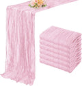 Light Pink Cheesecloth Table Runner 6 Pack 10FT Rustic Gauze Fabric Cheese by FoliafeelHome
