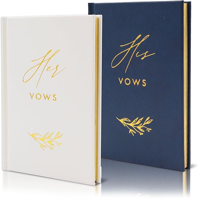 His and Her Vow Books by ModernAlbumDesigns