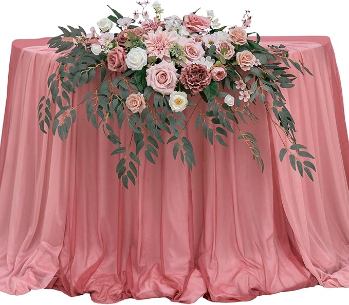 TINGE TIME Artificial Sweetheart Flower Swag by TINGETIME