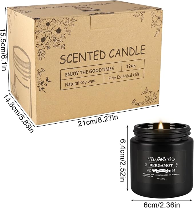 Scented Candle Set 12 Pack, Candle - Image 3