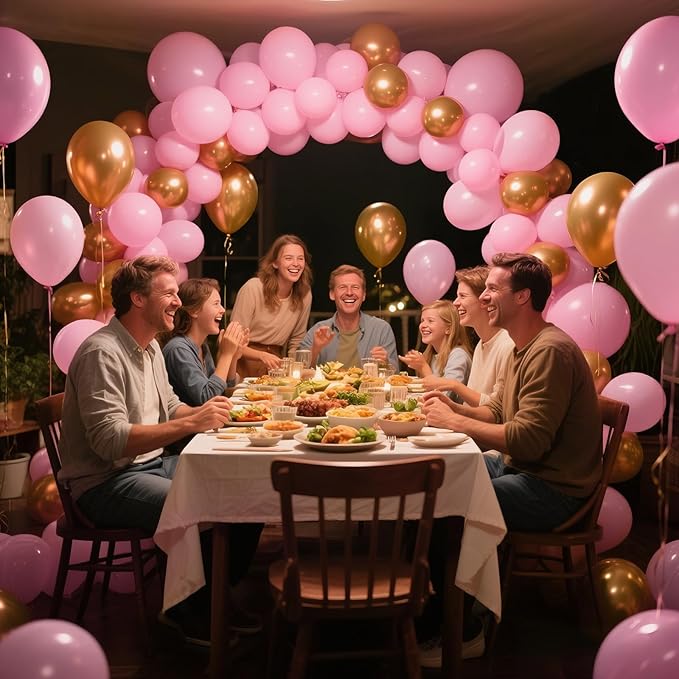 KAWKALSH Light Pink Balloon Arch Kit 111Pcs 18 12 5 Inch Latex Party Balloons - Image 7