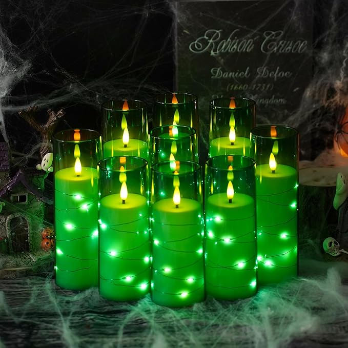 Flameless LED Candles with Timer 9 Pc Flickering Flameless Candles - Image 6