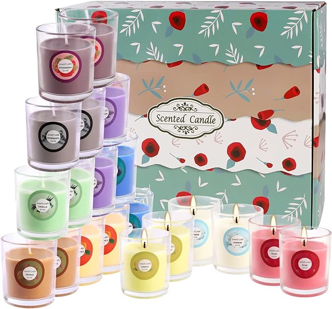 Scented Candles, Strawberry, Aromatherapy Candles, Soy Wax Glass Jar Candle - Image 3