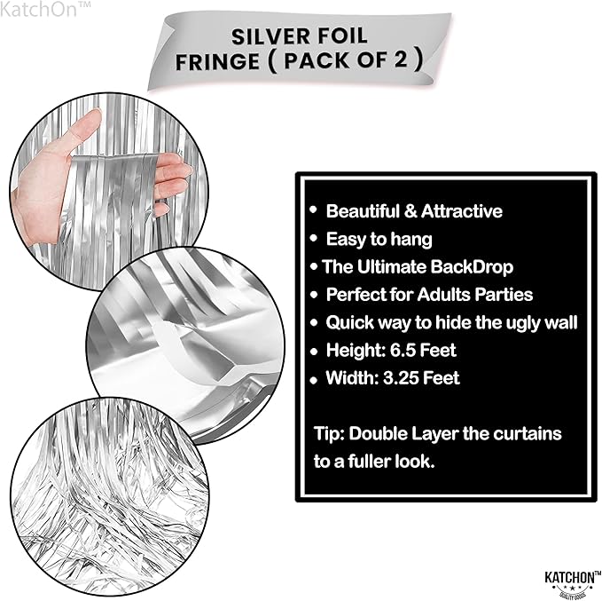 KatchOn, Metallic Silver Backdrop - Image 2