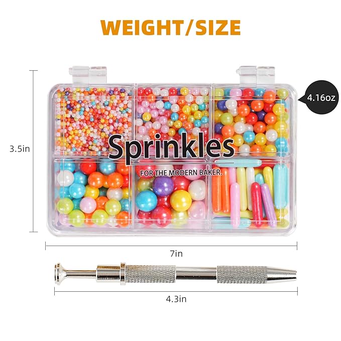 Kasvan Rainbow Mix Sugar Sprinkles - Image 4