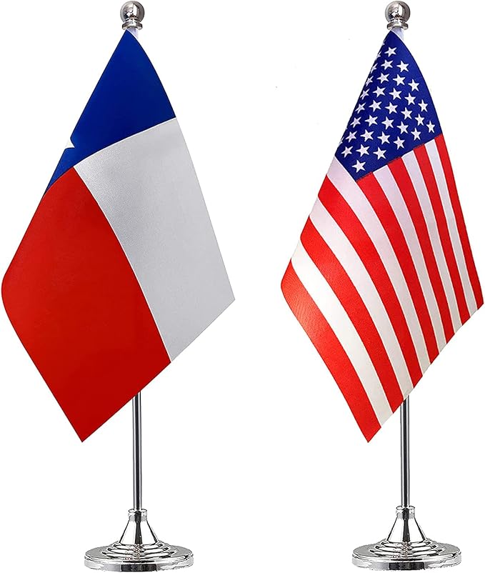 ZXvZYT 2 Pack American US Texas flag USA Texas State table flag, Small Mini by ZXvZYT