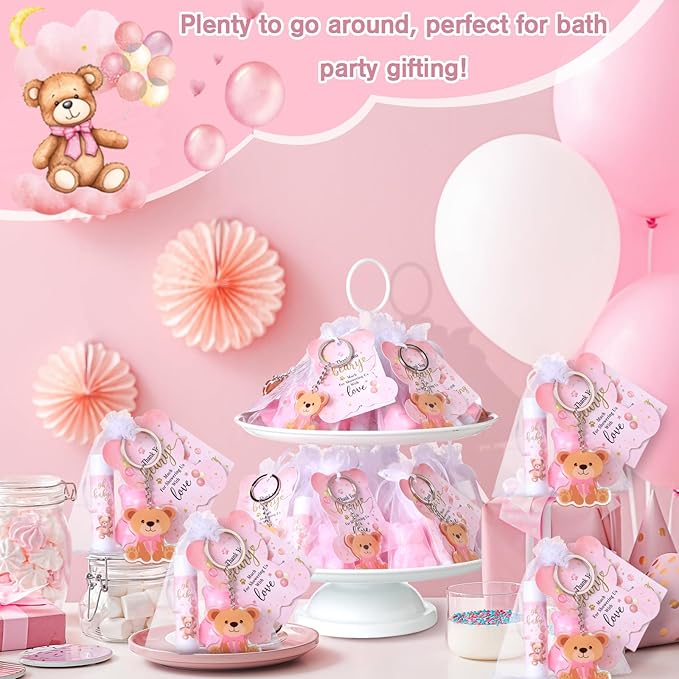 288 Baby Shower Favors Baby Shower Gifts Bulk Lip Balms Soaps Keychains Organza - Image 5