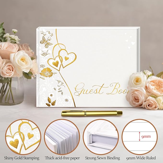 FREXISYN Wedding LOVE Guest Book 9x7'' - Image 4