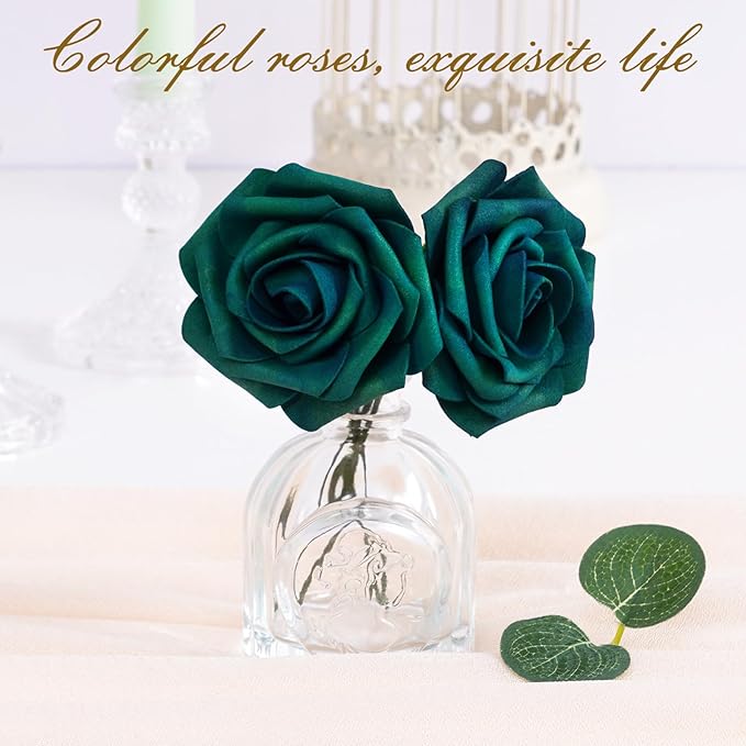 BLEUM CADE 16Pcs Artificial Flowers Fake Roses - Image 4