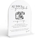 Audio Guest Book Sign, Audio Guest Book Wedding Phone, Bridal Shower Decor by Sxurt