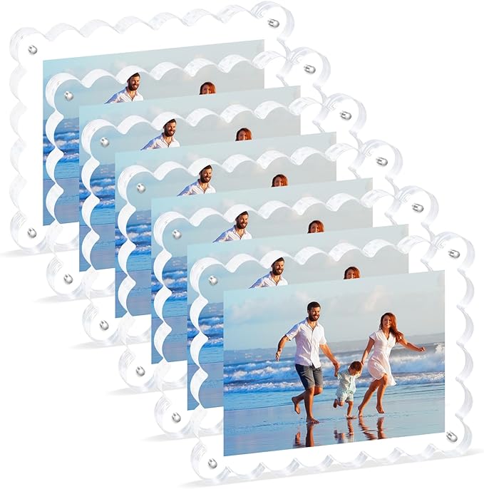 6Pack Acrylic Magnetic Photo Frame 5x7 Inch by Unknown
