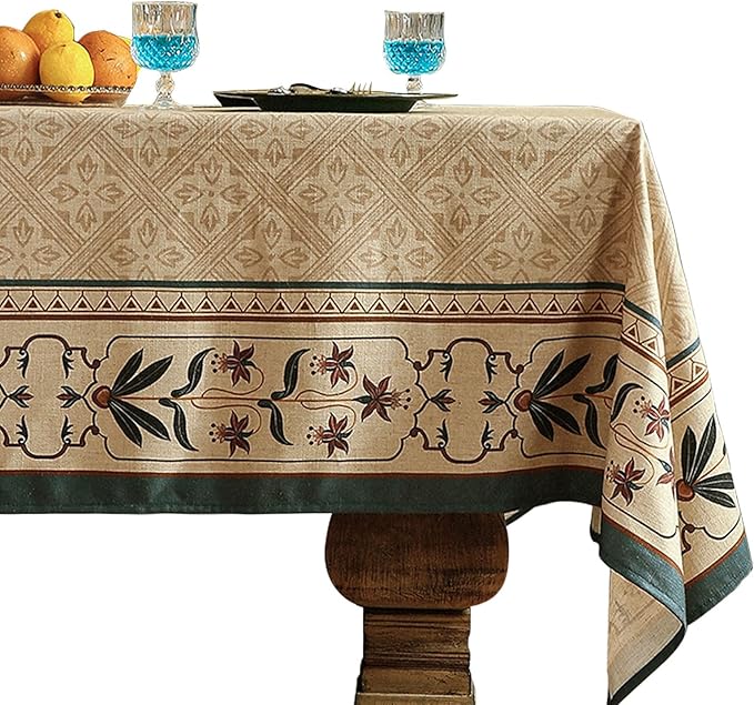 patdrea Designer French Rectangular Tablecloth, Decor Tables Covers by Welcometopatdrea