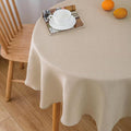 NLMUVW Round Linen Tablecloth 48 Inch by NLMUVW