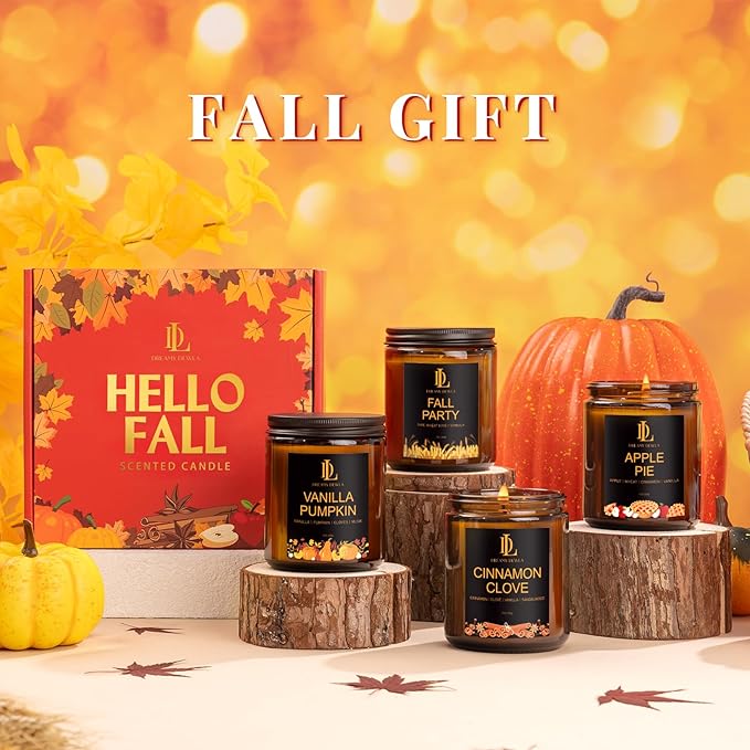 Fall Candle Set, Fall Scented Candles - Image 5