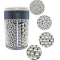 4 in 1 Super Silver Pearl Sugar Sprinkles 6 oz, 4 sizes Candy Pearls Ideal by Clonynix