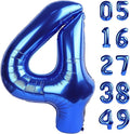 40 Inch Dark Blue Large Numbers Balloons0-9, Number 4 Digit Helium Balloons by Lnhiya