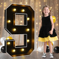 Pooqla 3 FT Light Up Marquee Numbers, Giant Letter Big Mosaic Numbers by Pooqla