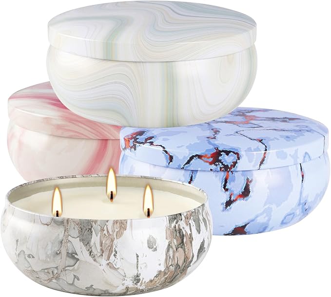 30-Hour Citronella Candle Set – 4 x 12oz Soy Wax Candles - Image 2
