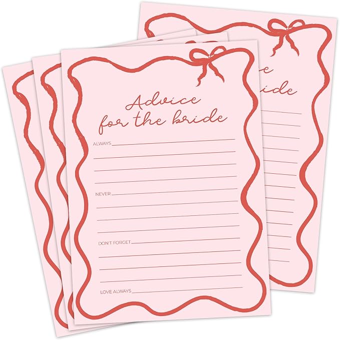DEEKA 30 PCS Bridal Shower Games Card by DEEKA