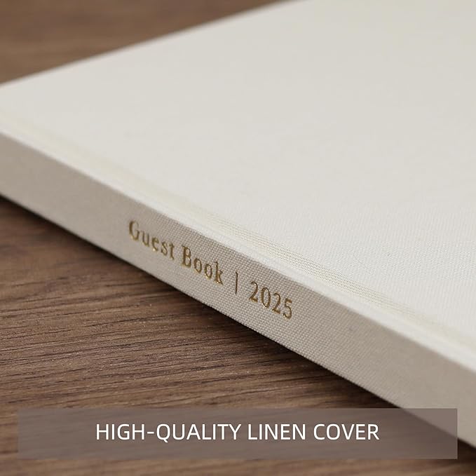 Elegant Guest Book for Wedding Reception, Beautiful Guestbook for Baby Shower - Image 3