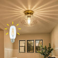 Gold Flush Mount Ceiling Light Modern by Tbaoinla