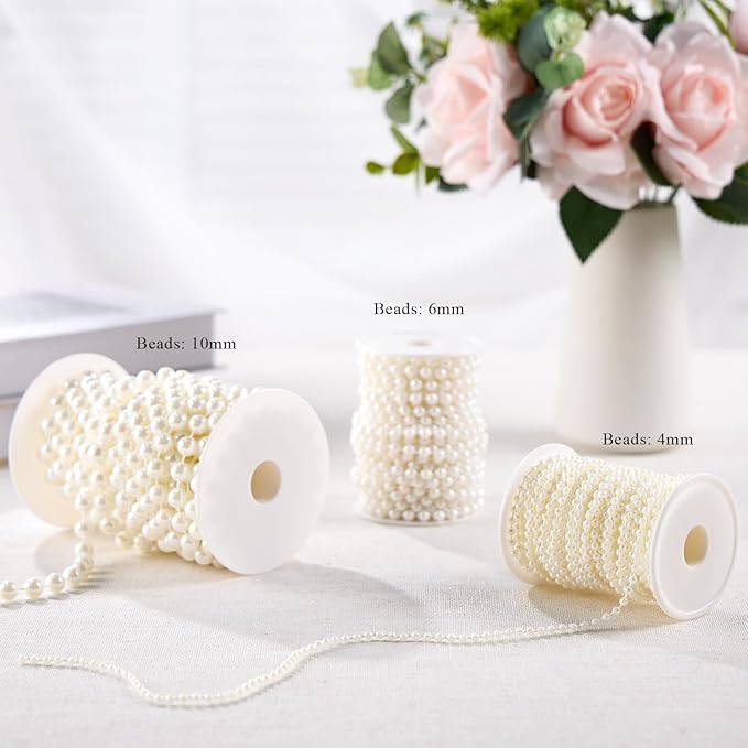4mm Faux Pearl Beads String Garland Pearls - Image 8