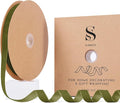 Olive Green Christmas Velvet Ribbon by Unknown