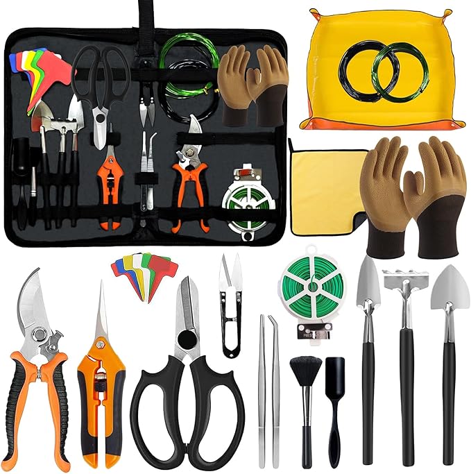 Bonsai Tools Set for Beginners, Bonsai Tree Kit by Unknown
