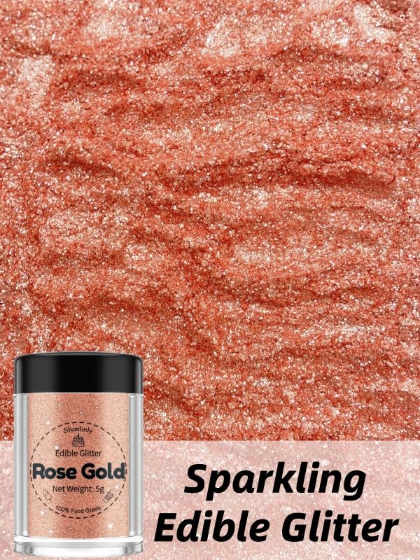 Shanlinly Rose Gold Edible Glitter - Image 2