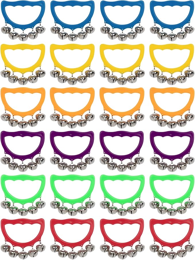 MUSCELL Jingle Bells, Brightly Colored Musical Instruments Jingle Bells Gift by MUSCELLDIRECT