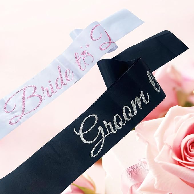 Bride Sash Bachelorette Party Bride and Groom to Be Sash - Image 4