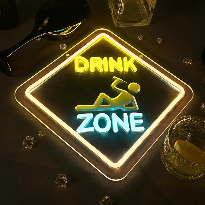 Looklight Drink Zone Neon Sign Dimmale Neon Signs - Image 8
