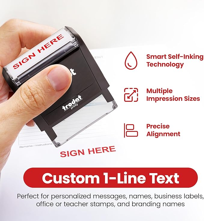 Promot Self Inking 1 Line Custom Stamp - Image 3