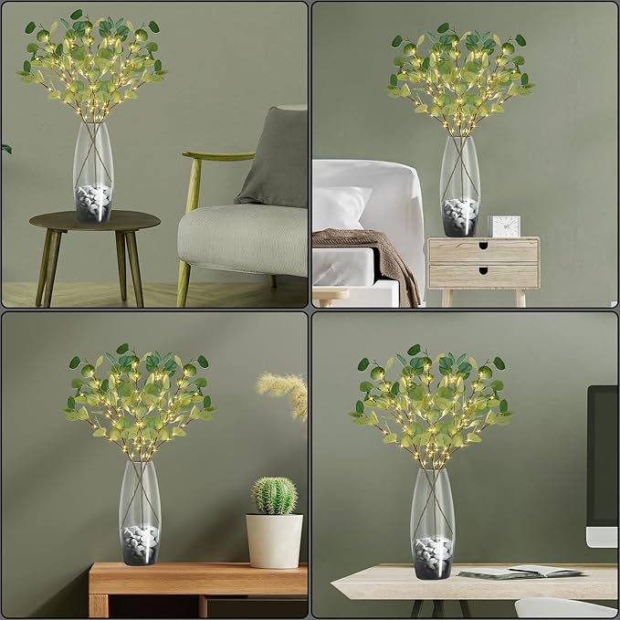 Lighted Artificial Eucalyptus Branches - Image 7