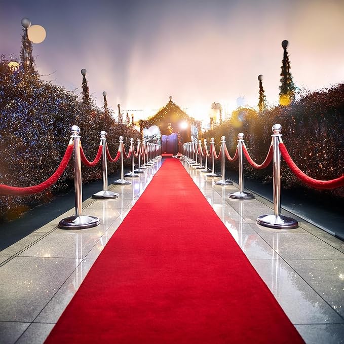 BannerBuzz Hollywood Red Carpet Runner – Premium Non-Slip 3x10 ft Aisle Rug - Image 7