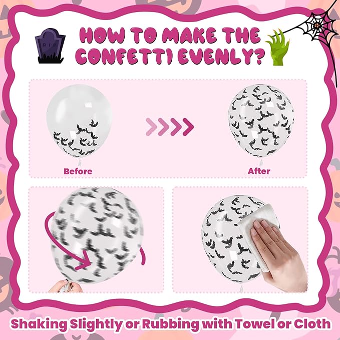 Pink Halloween Balloons Set - Image 7