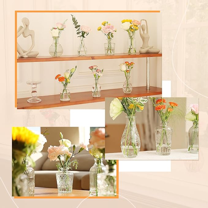 65PCS Glass Bud Vase Set, Different Small Vases - Image 5