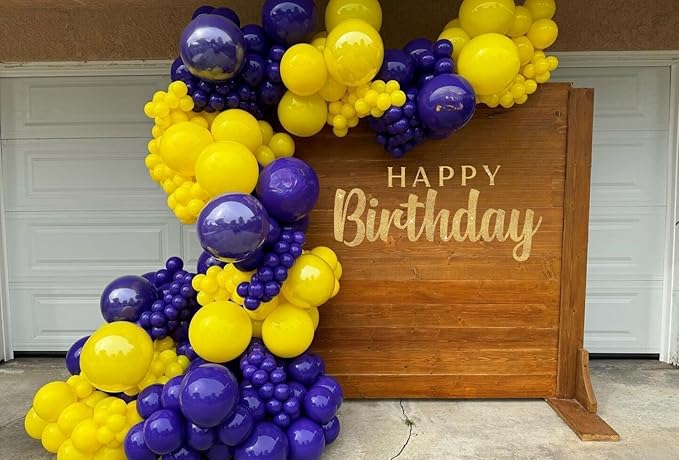 Paready Purple & Yellow Balloons Set - Image 4