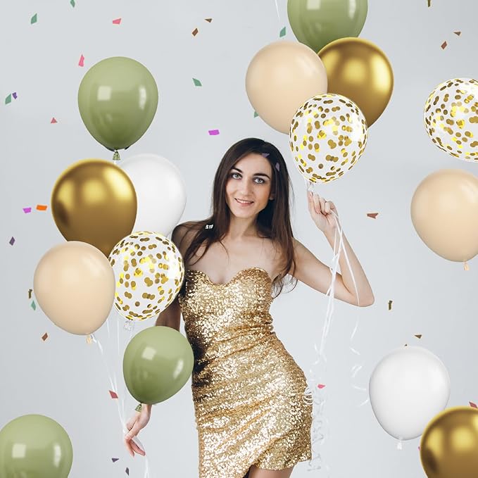 Green & Gold Balloons - Image 6