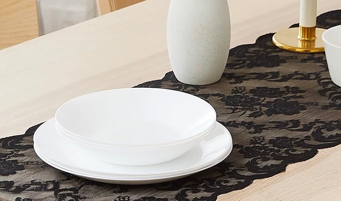 LinenZone Black Table Runner - Image 5