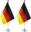 ZXvZYT 2 Pack Germany flag German Table Flag Small Mini German Desk Flags by ZXvZYT